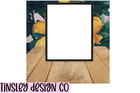 Black Picture Frame Design Mock-up Jpeg