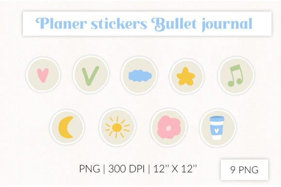 Planner Stickers PNG Daily Routine