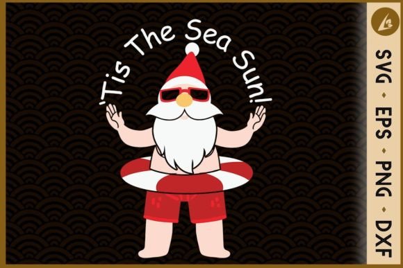 Santa Claus Tis the Sea-Sun Xmas in July