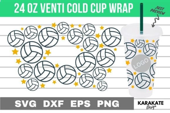 Volleyball Line Wrap Design