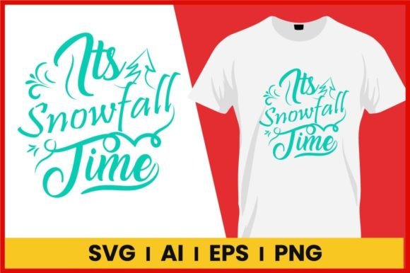 Winter Tshirt Snowfall Christmas Time Sv